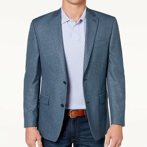 Men's classic - fit blue sport coat